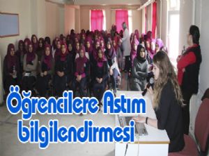 Öğrencilere Astım bilgilendirmesi