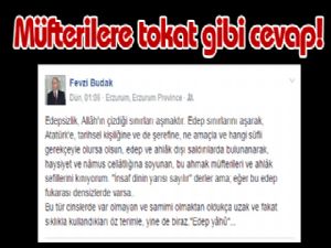 Müfterilere tokat gibi cevap