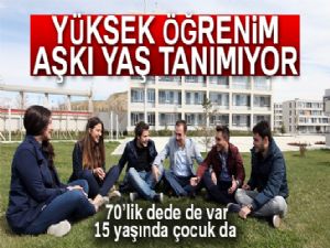 Yüksek öğrenim aşkı yaş tanımıyor