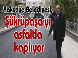 Yakutiye Belediyesi, Şükrüpaşa'yı asfaltla kaplıyor