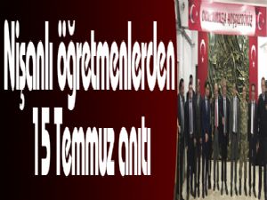 Nişanlı öğretmenlerden 15 Temmuz anıtı