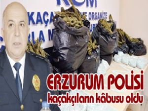 ERZURUM POLİSİ kaçakçıların kâbusu oldu