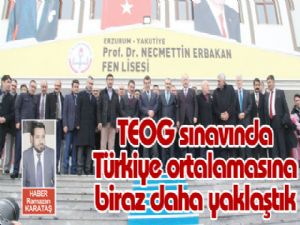 TEOG sınavında Türkiye  ortalamasına biraz daha yaklaştık