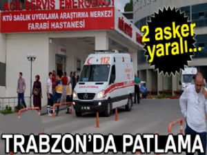 Trabzon'da arama faaliyeti sırasında patlama: 2 asker yaralı