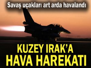 Kuzey Irak'a ve Bingöl kırsalına hava harekatı