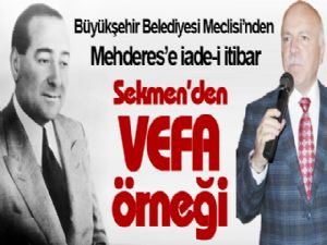 Sekmen'den vefa örneği