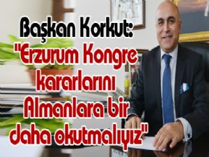 Başkan Korkut: 