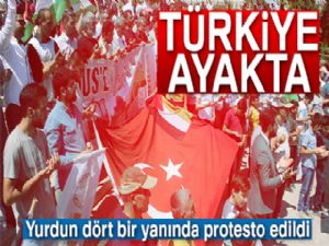 Yurdun her yerinde İsrail protestoları