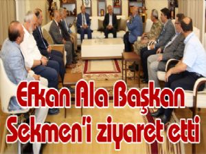 Efkan Ala Başkan Sekmen'i ziyaret etti