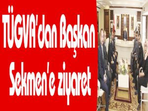 Erzurum TÜGVA'dan Başkan Sekmen'e ziyaret