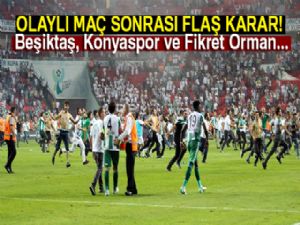 Beşiktaş, Konyaspor ve Fikret Orman, PFDK'ya sevk edildi