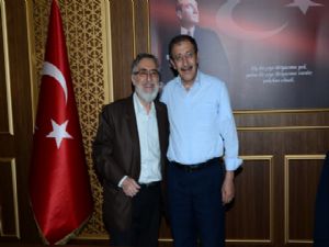 Eski Belediye Başkanı Prof.Dr. Gemalmaz, Başkan Bulutları ziyaret etti