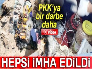 Mardin'de mühimmat dolu 12 PKK sığınağı ele geçirildi