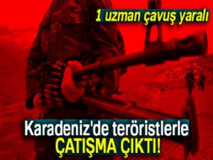 Trabzon'un Maçka ilçesi kırsalında teröristlerle çatışma: 1 uzman çavuş yaralı