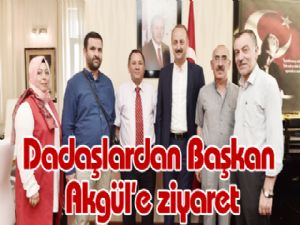 Dadaşlardan Başkan Akgül'e ziyaret