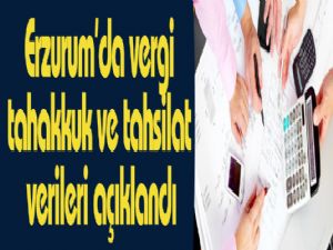 Erzurum'da vergi tahakkuk ve tahsilat verileri açıklandı