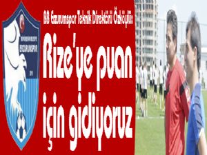 Bş.Bld Erzurumspor Teknik Direktörü Özköylü: 