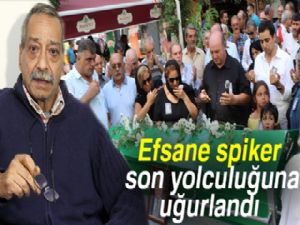 Efsane spiker meslektaşları tarafından son yolculuğuna uğurlandı