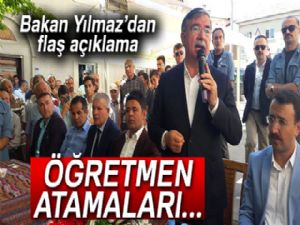 Bakan Yılmaz: 'Öğretmen ataması 2018 yılında yapılacak'