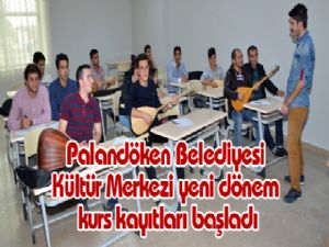 Palandöken Belediyesi Kültür Merkezi yeni dönem kurs kayıtları başladı