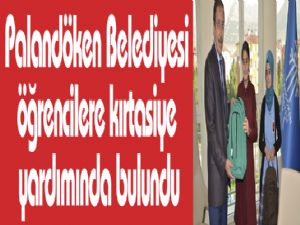 Palandöken Belediyesi öğrencilere kırtasiye yardımında bulundu