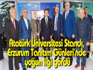 Atatürk Üniversitesi Standı, Erzurum Tanıtım Günleri'nde yoğun ilgi gördü