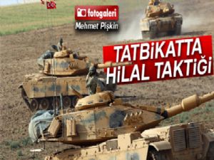 Tatbikat alanında Hilal Taktiği