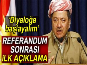 Barzani'den referandum sonrası ilk açıklama