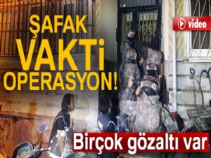 İstanbul'da şafak vakti narkotik operasyonu