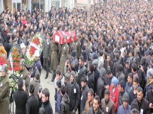 Erzurum şehidini uğurladı