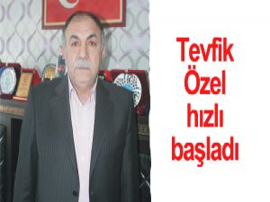 Tevfik Özel hızlı başladı