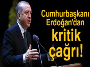 Erdoğan'dan kritik çağrı!