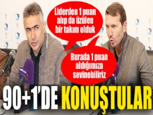 Liderden 1 puan alıp da üzülen bir takım olduk