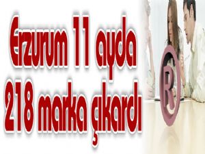 Erzurum 11 ayda 218 marka çıkardı