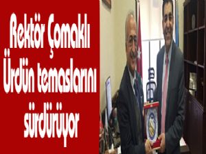 Rektör Çomaklı Ürdün temaslarını sürdürüyor