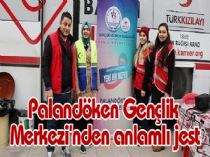 Palandöken Gençlik Merkezi'nden anlamlı jest