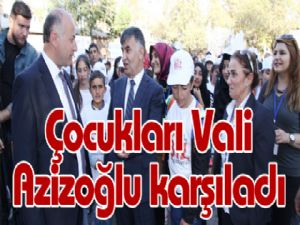 Çocukları Vali Azizoğlu karşıladı 