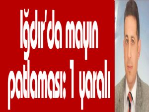 Iğdır'da mayın  patlaması: 1 yaralı