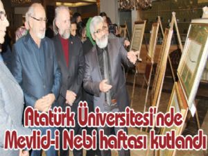 Atatürk Üniversitesinde Mevlid-i Nebi haftası kutlandı