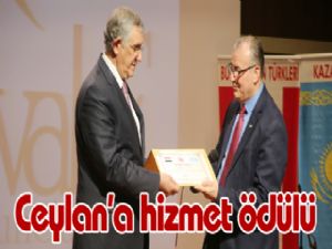 Ceylan'a hizmet ödülü