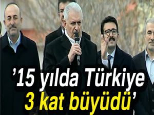 '15 yılda Türkiye 3 kat büyüdü'