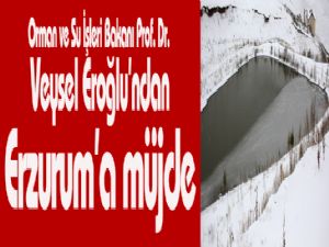 Orman ve Su İşleri Bakanı Prof. Dr. Veysel Eroğlu'ndan Erzurum'a müjde
