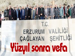 Çağlayan şehitlerine yüzyıl sonra vefa