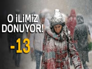 Kars donuyor: Eksi 13