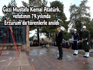 Erzurum'da 10 Kasım töreni