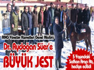 MNG Yönetim Hizmetleri Genel Müdürü Dr. Aydoðan Süer'e büyük jest