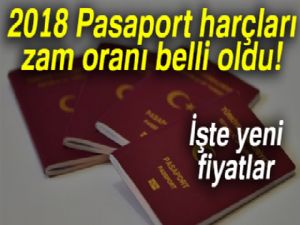 2018 Pasaport harçları zam oranı belli oldu | İşte 2018 yılı pasaport ücretleri