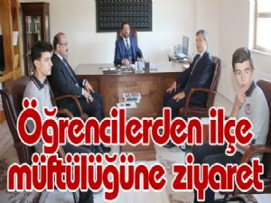 Öğrencilerden ilçe müftülüğüne ziyaret 