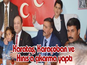 Karataş, Karaçoban ve Hınıs'a çıkarma yaptı