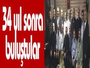 34 yıl sonra buluştular